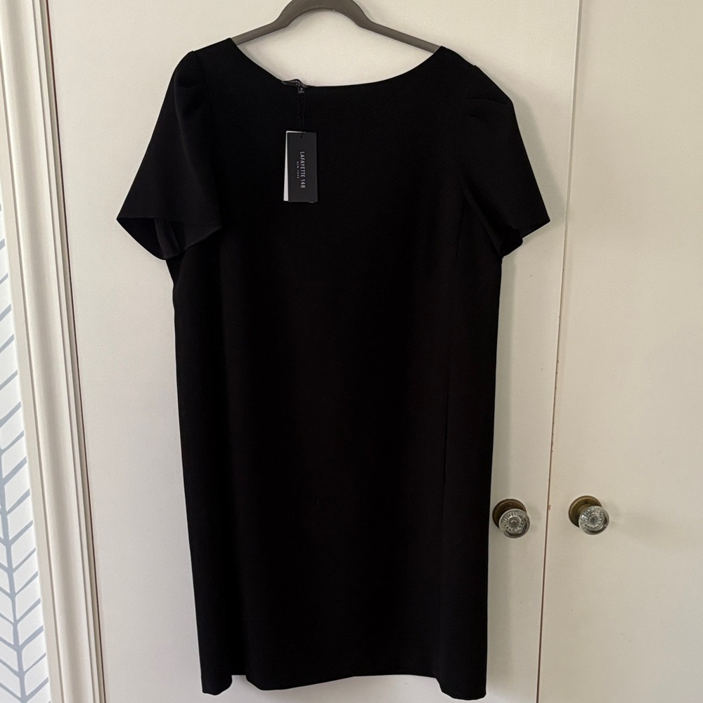 Lafayette 148 New York Black Mini Dress Size 16
